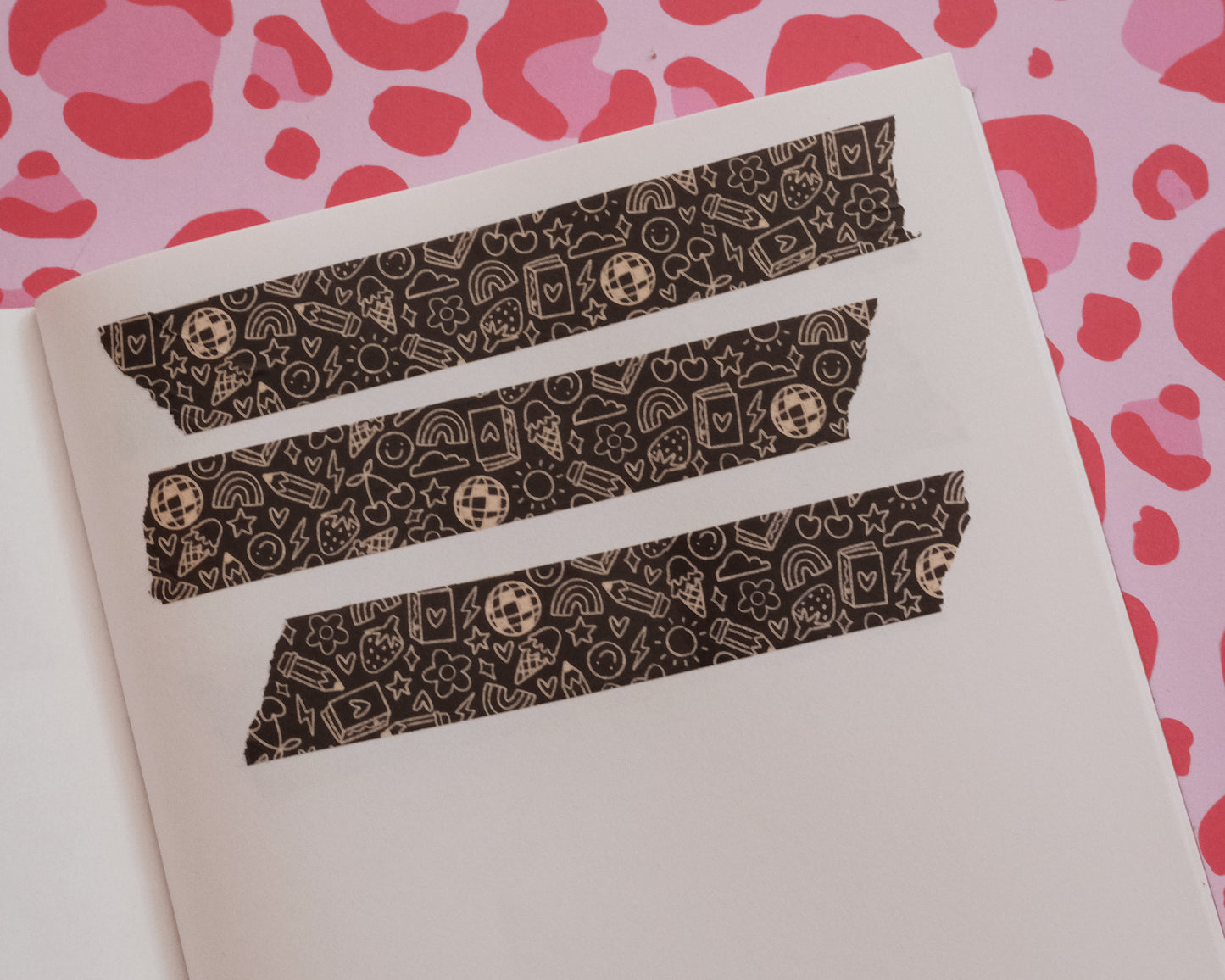 Black and White Doodles Washi Tape