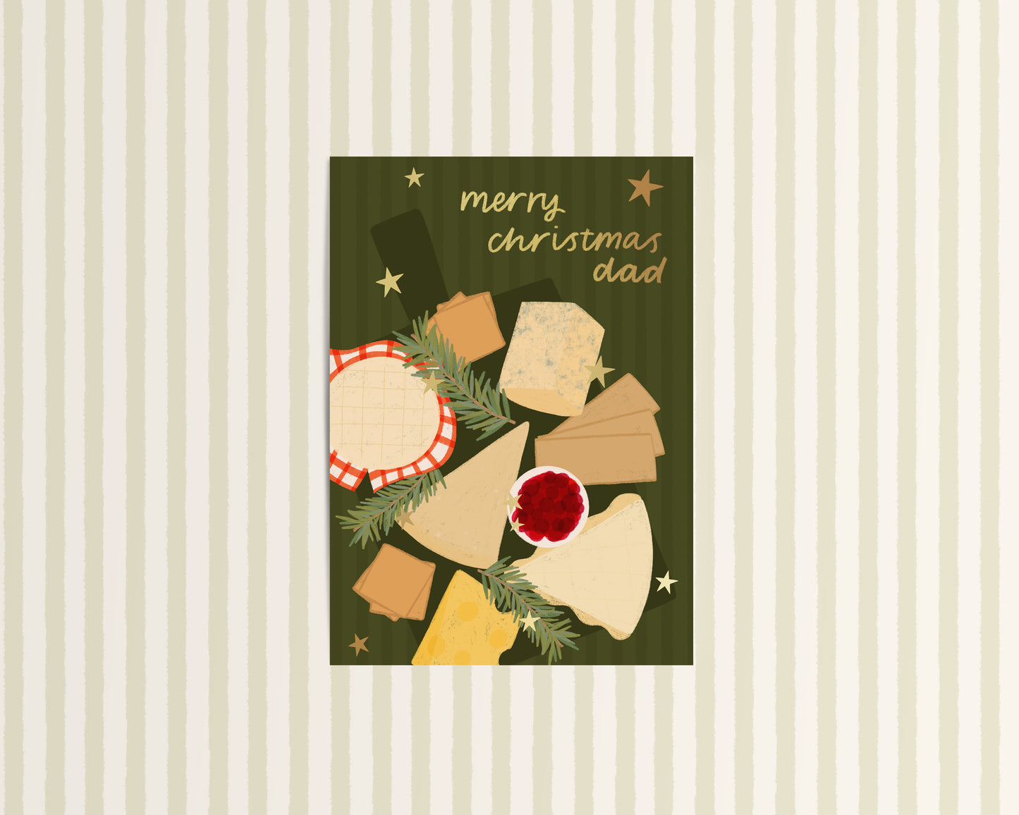 Merry Christmas Dad Cheeseboard Card