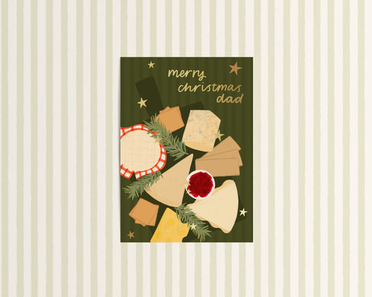 Merry Christmas Dad Cheeseboard Card