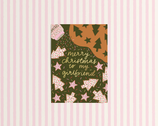 Merry Christmas to my Girlfriend Gingerbread Card