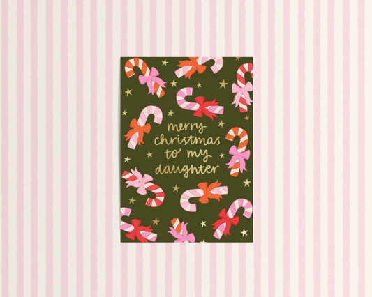 Merry Christmas to my Daughter Christmas Card
