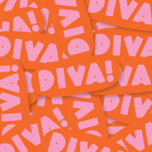 Diva! Vinyl Sticker
