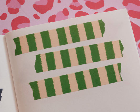 Green Stripe Washi Tape