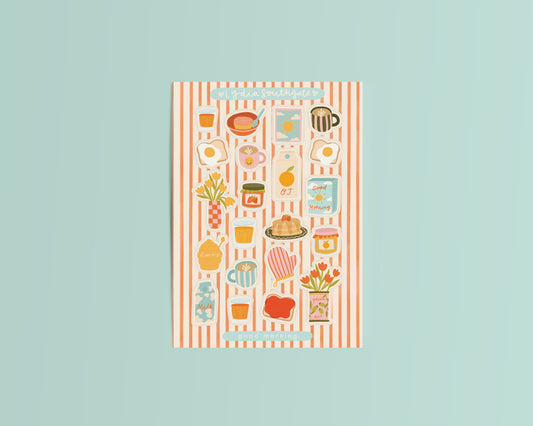 Good Morning Mini Vinyl Sticker Sheet