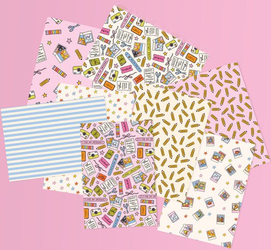 Junk Journalling Themed Journal/Crafting Papers