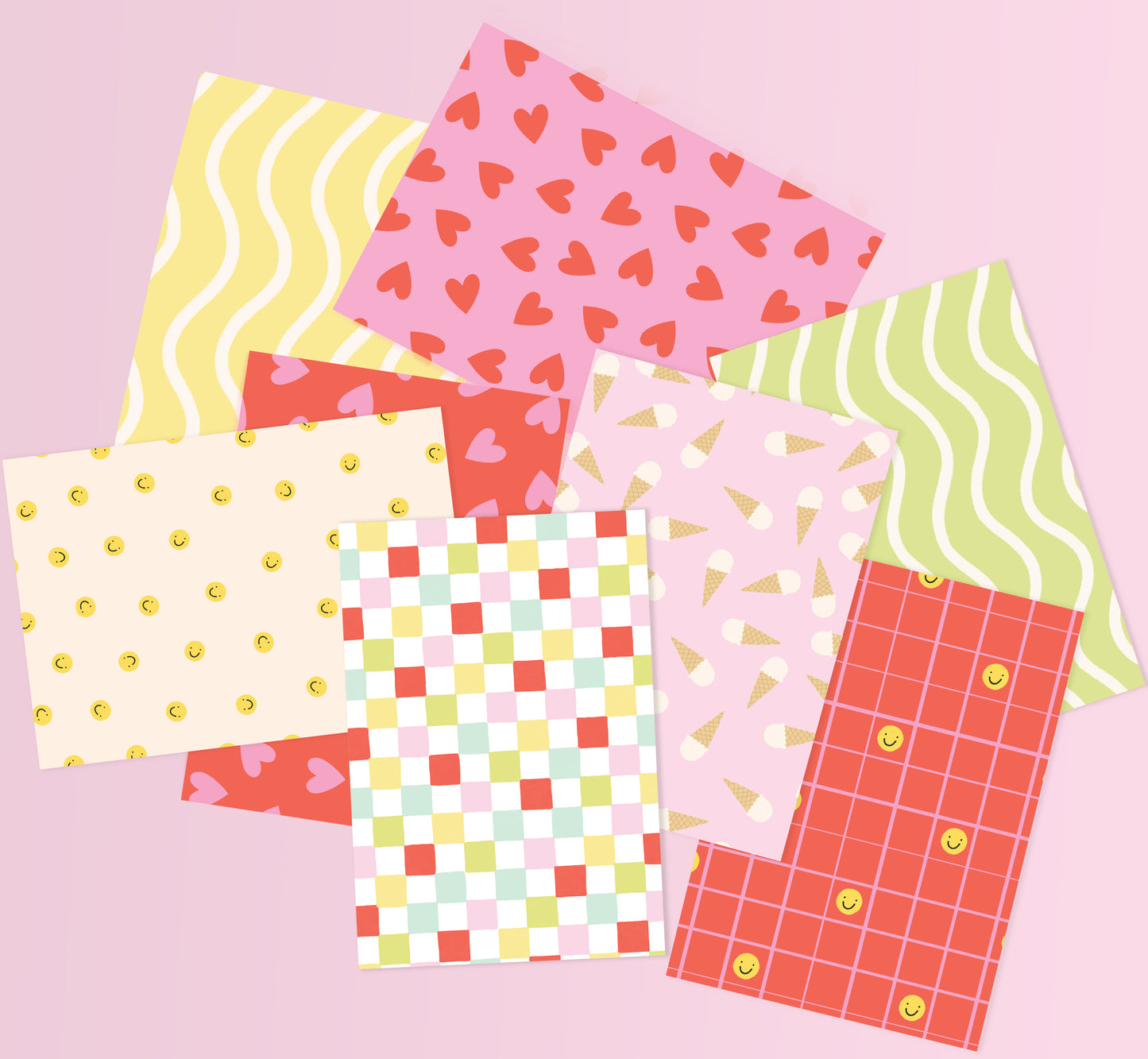 Pastel Deco Crafting Papers