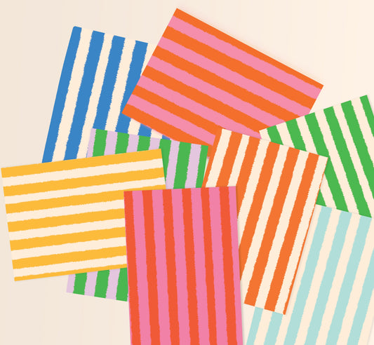 Chunky Stripes Deco Crafting Papers