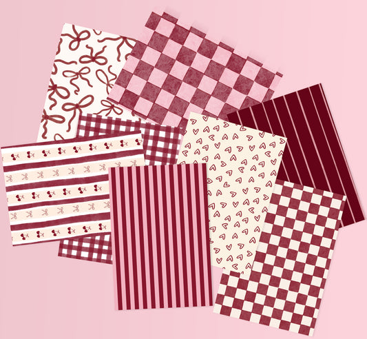 Burgundy Journal/Crafting Papers