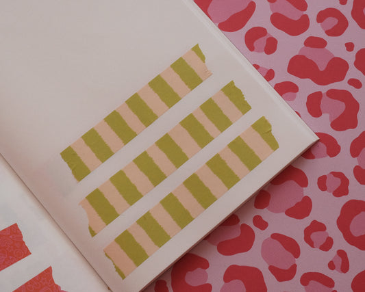Lime Stripe Washi Tape
