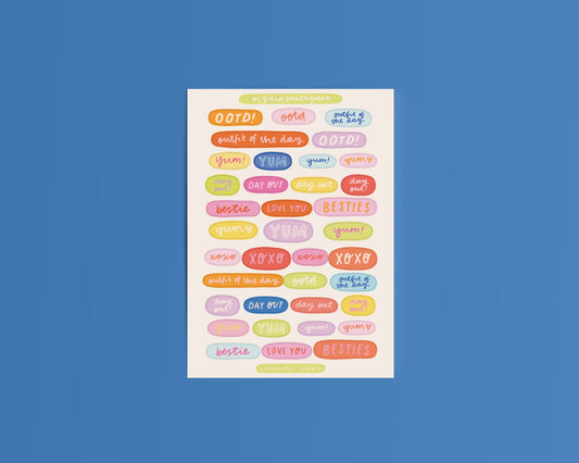 Labels Sticker Sheet