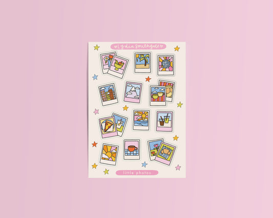 Little Photos Mini Clear Vinyl Sticker Sheet