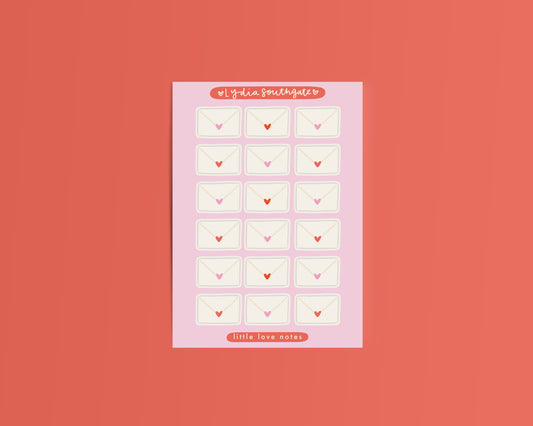 Sent with Love Envelopes Mini Sticker Sheet