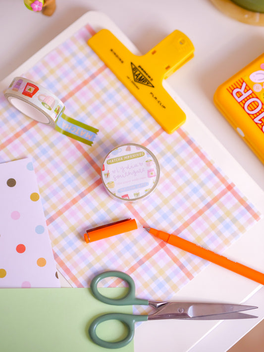 Matcha Mornings Washi Tape