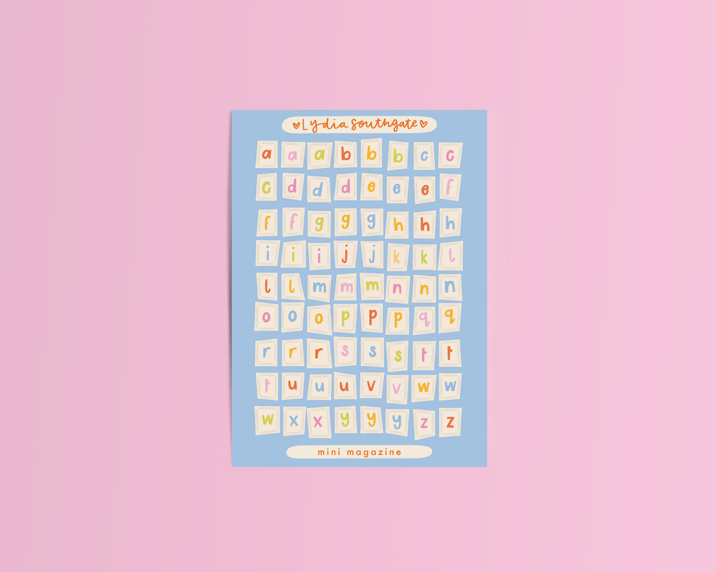 Cream Mini Magazine Vinyl Sticker Sheet