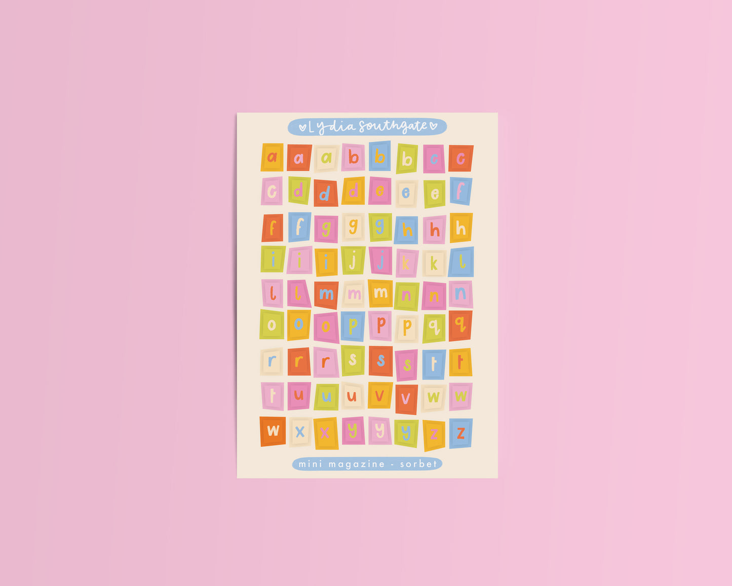 Sorbet Mini Magazine Vinyl Sticker Sheet