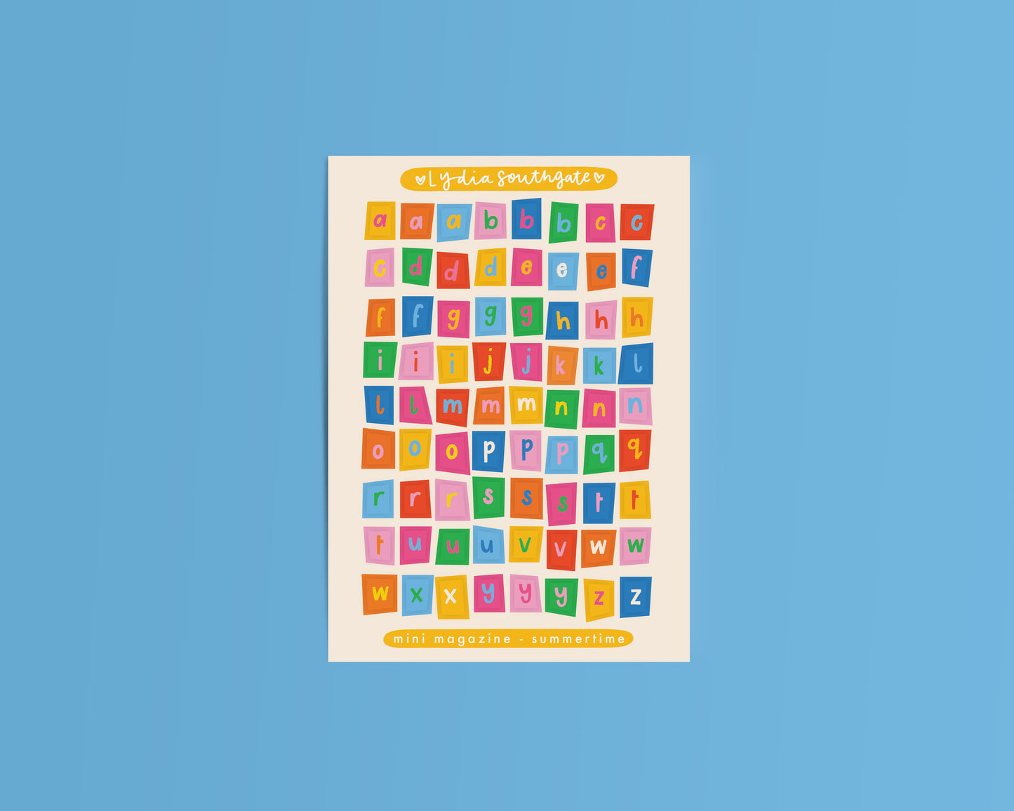 Summer Mini Magazine Vinyl Sticker Sheet