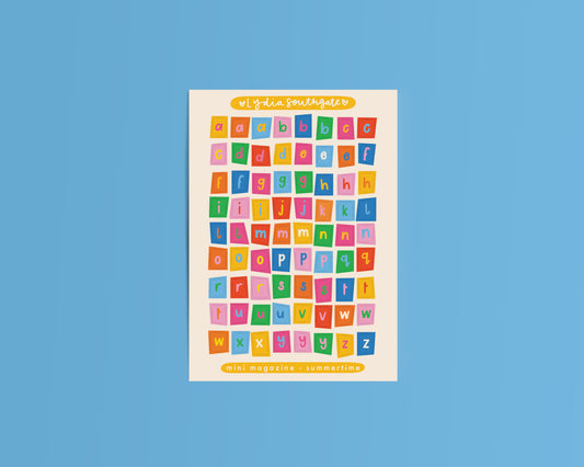 Summer Mini Magazine Vinyl Sticker Sheet