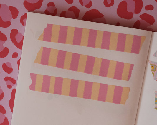 Pink Stripe Washi Tape
