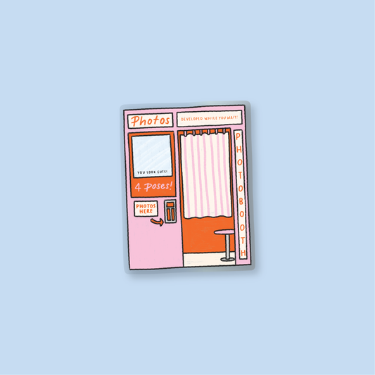 Pink Photobooth Vinyl Sticker