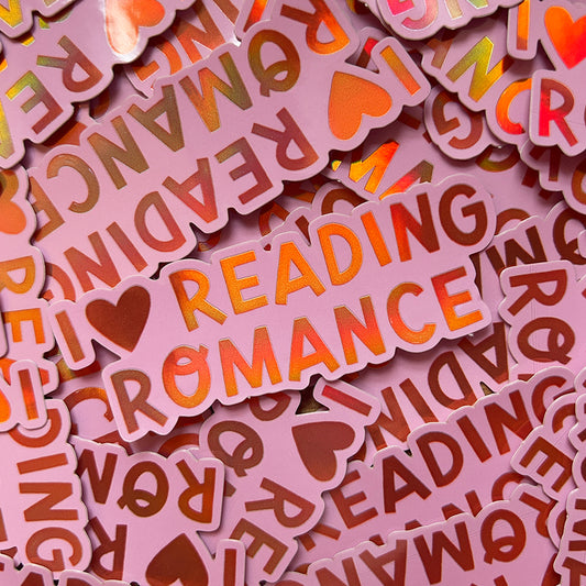 I 🩷 Reading Romance Holographic Sticker