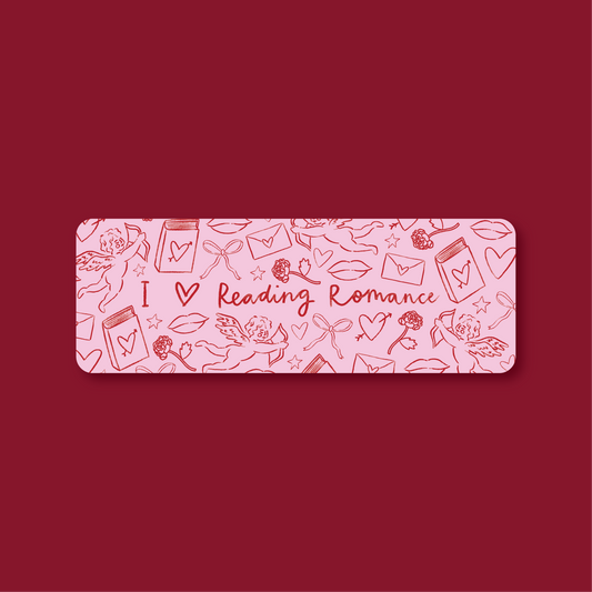 I Heart Reading Romance Bookmark