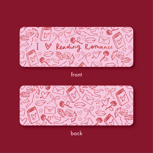 I Heart Reading Romance Bookmark