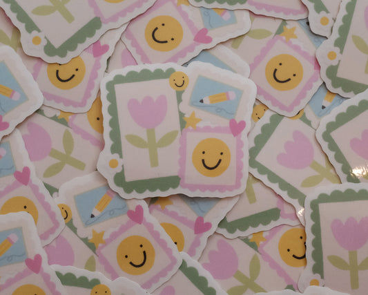 Cute Stamps Vinyl Sticker