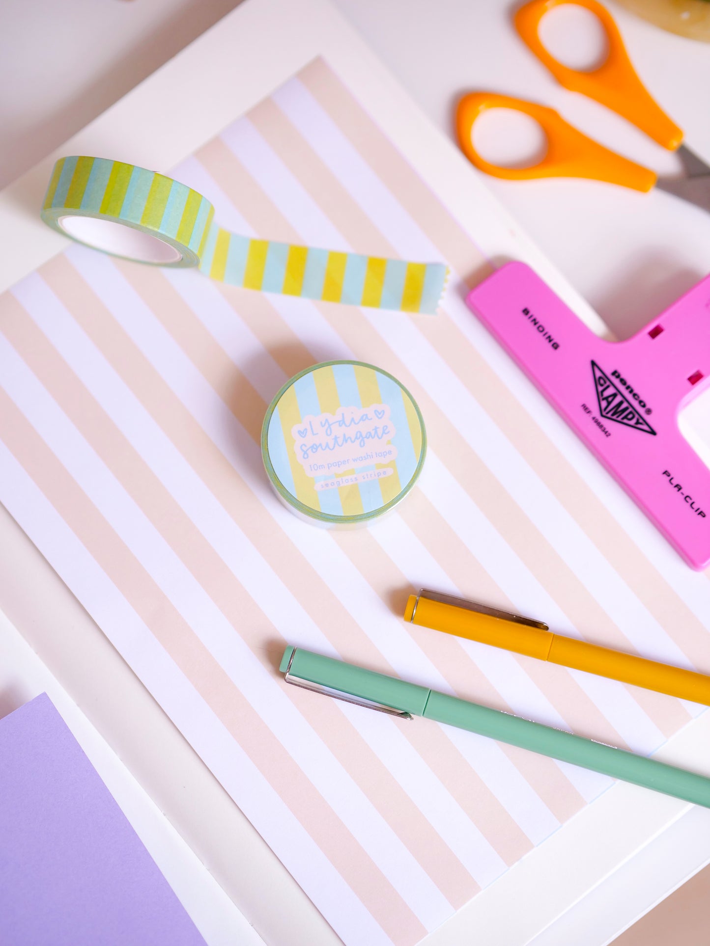 Seaglass Stripe Washi Tape