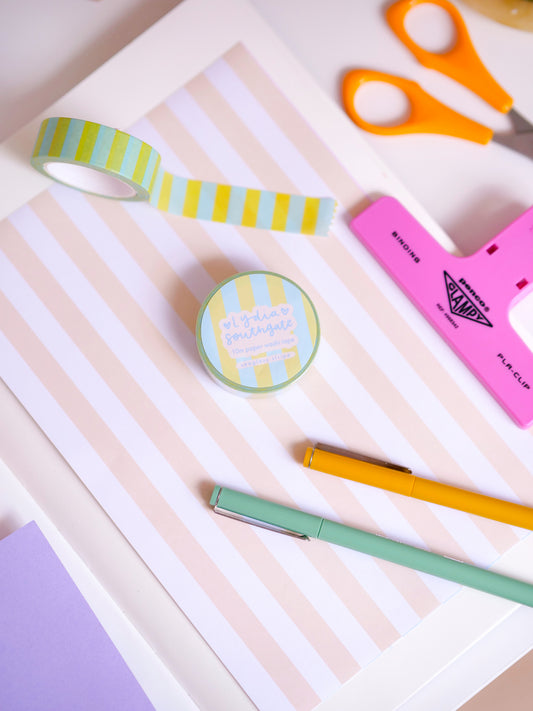 Seaglass Stripe Washi Tape