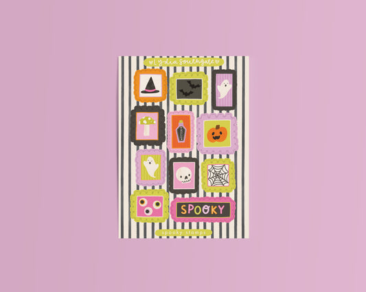 Spooky Stamps Mini Sticker Sheet