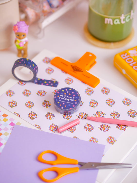 Multicoloured Stars Washi Tape