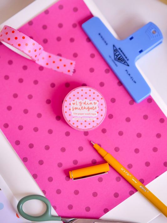 Strawberry Spot Washi Tape