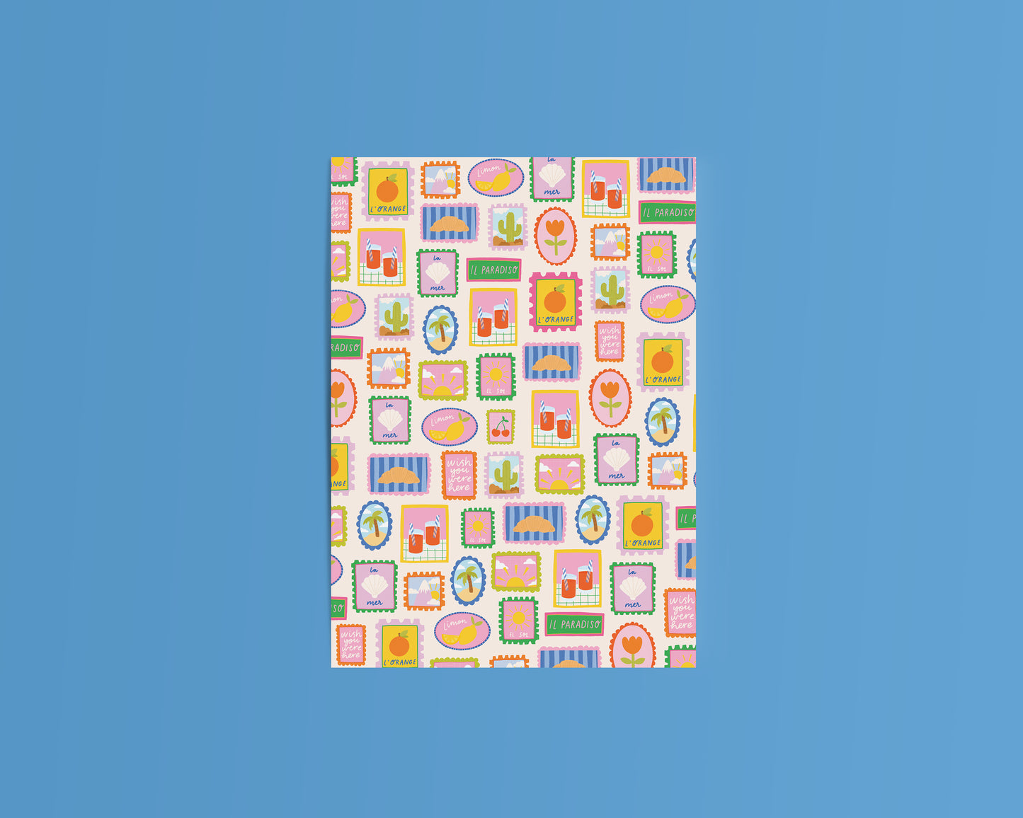 Summer Themed Deco Crafting Papers