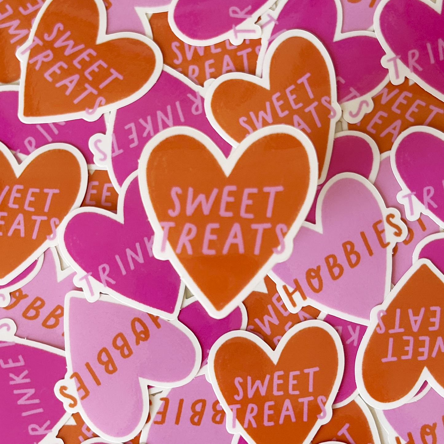 Sweet Treats Heart Clear Vinyl Sticker
