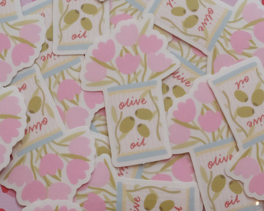 Tulip Vase Vinyl Sticker