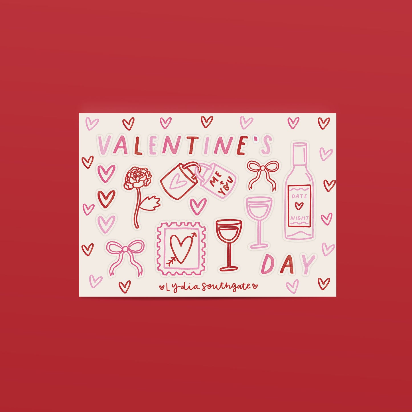 Valentine's Day Mini Sticker Sheet