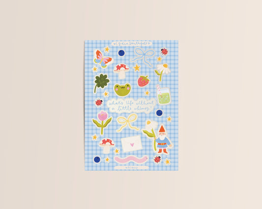 Whimsy Clear Vinyl Sticker Sheet