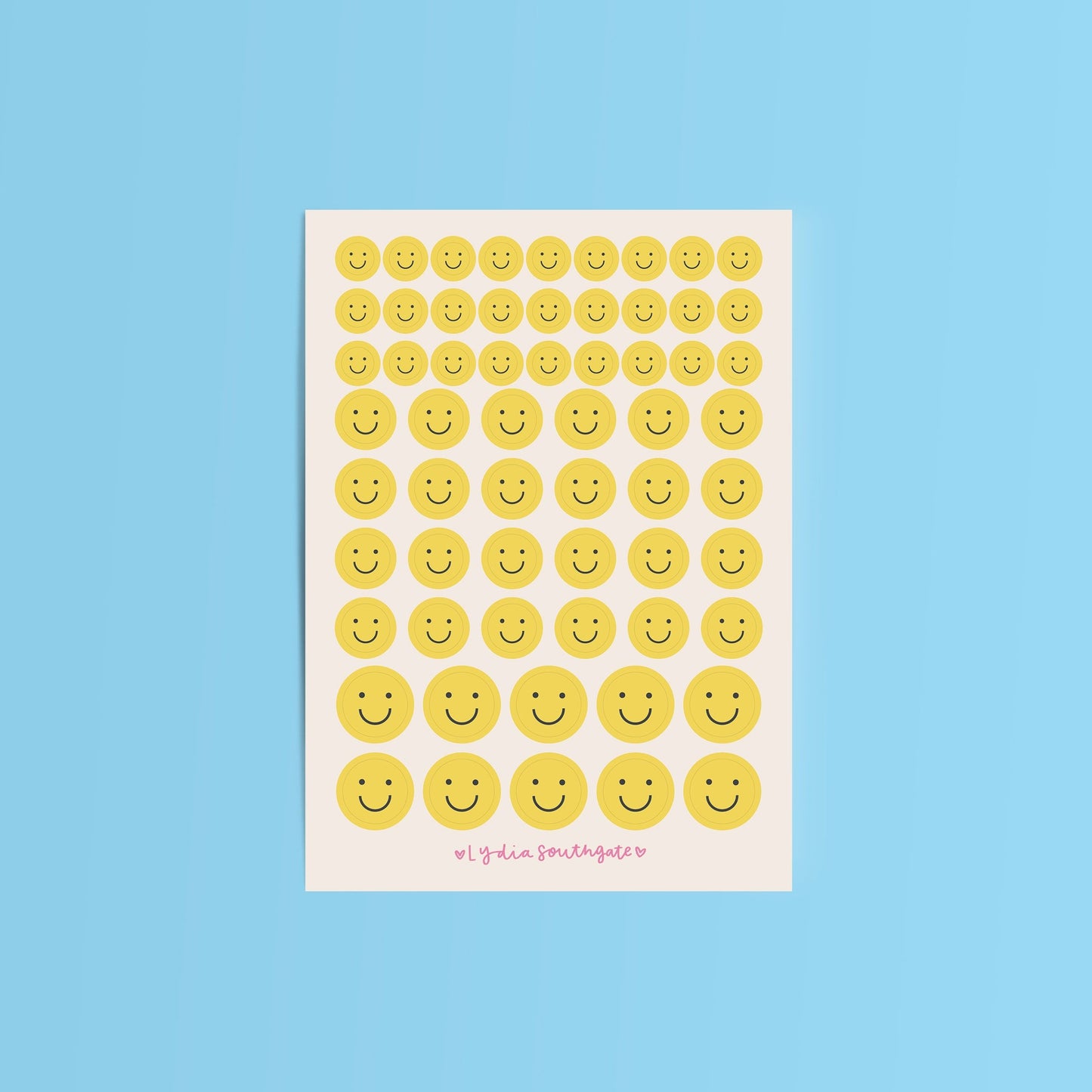 Smile Faces Sticker Sheet