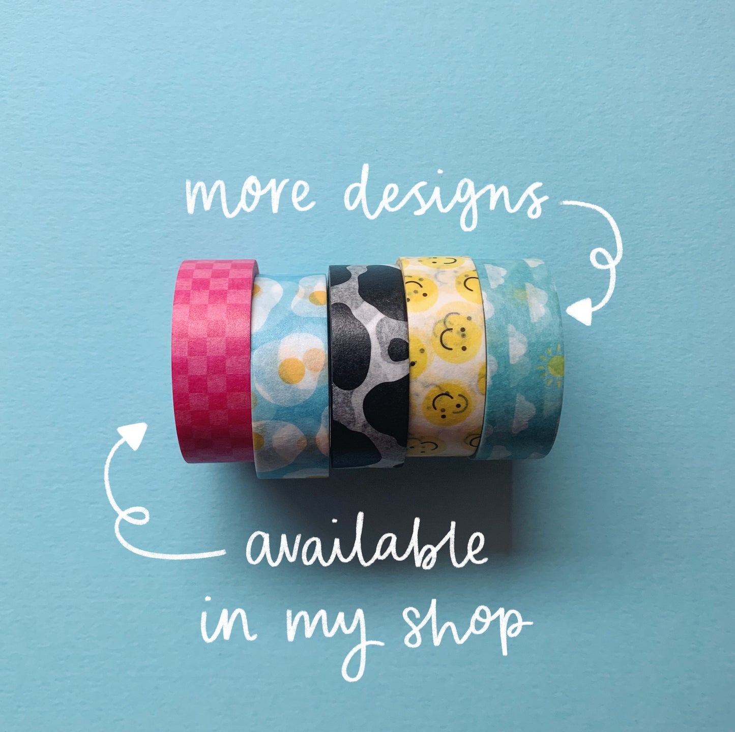 Multicoloured Gingham Washi Tape