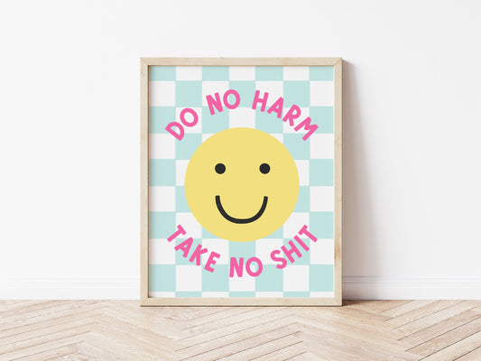 Do No Harm, Take No Shit Print