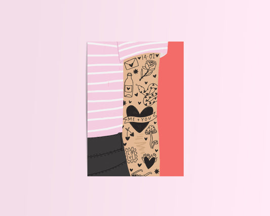 Tattoos Valentines' Card