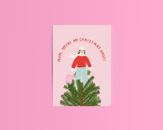 Mum, You're My Christmas Angel Christmas Card