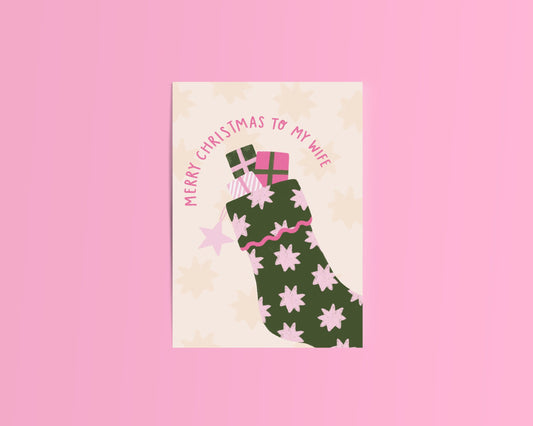 Merry Christmas to my Wife Christmas Card