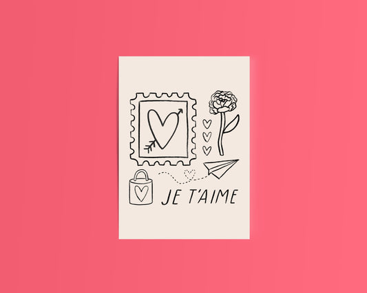 Je T'aime Card