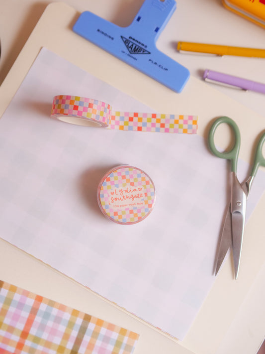 Sorbet Checkerboard Washi Tape