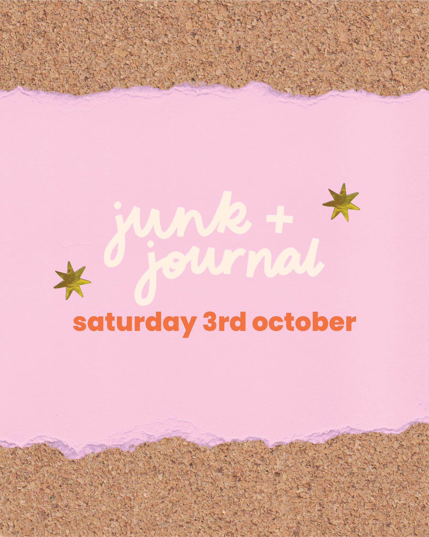 Junk + Journal Workshop Ticket - 3rd October